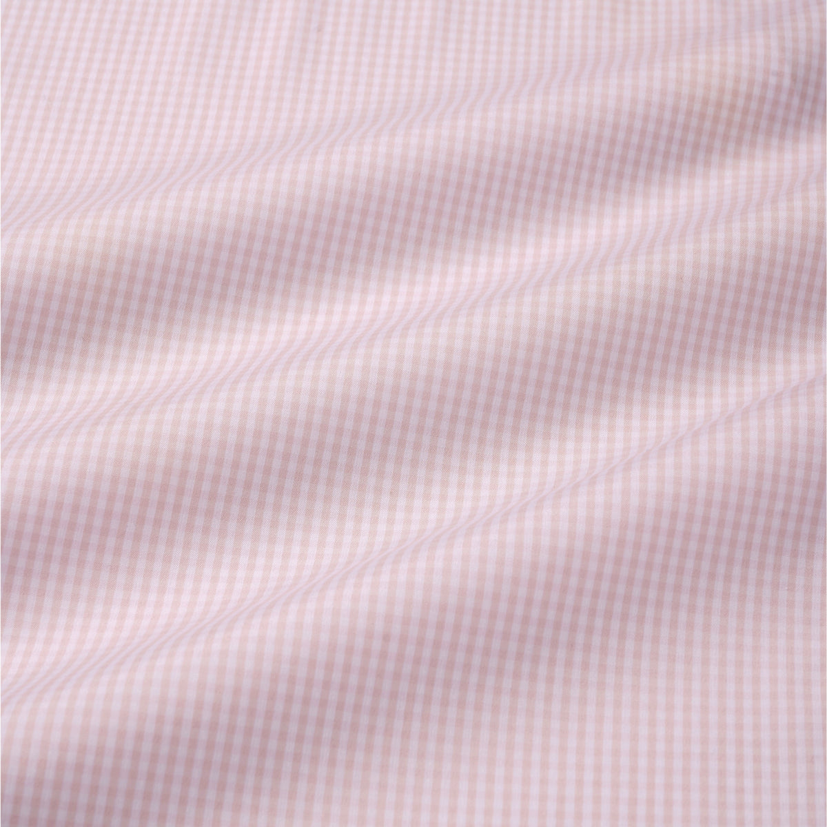 Pale Pink & White Slim Fit Double Cuff Essential Gingham Formal Shirt
