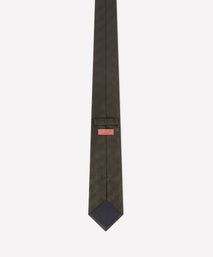 Deep Green Tonal Striped Silk Tie