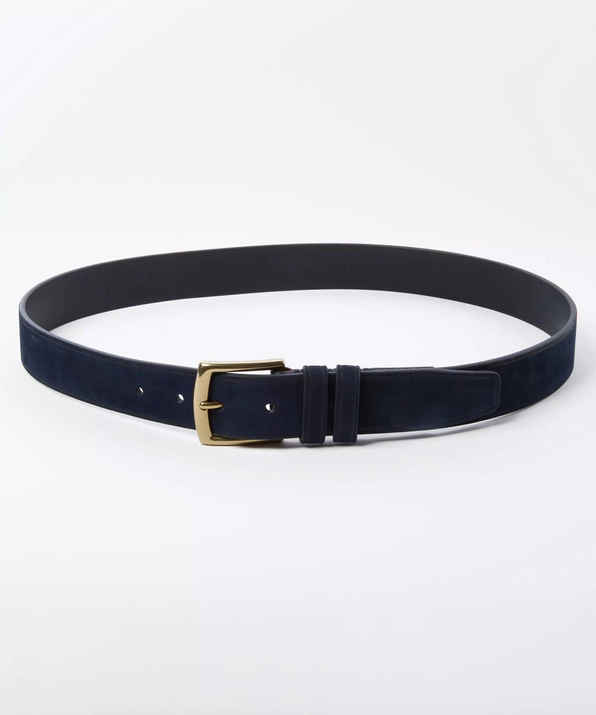 Navy Blue Casual Nubuck Belt