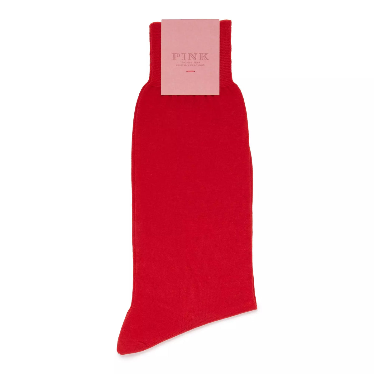 Red Mid Length Fine Merino Wool Socks