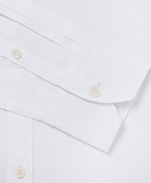 White Tailored Fit Double Cuff Ramses Poplin Formal Shirt